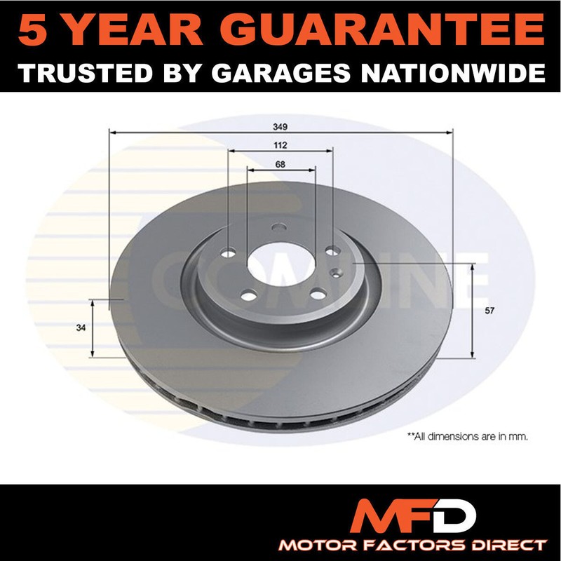 Fits Audi A4 2015- A5 2016- Q5 2016- Q7 2015- MFD Front Brake Disc