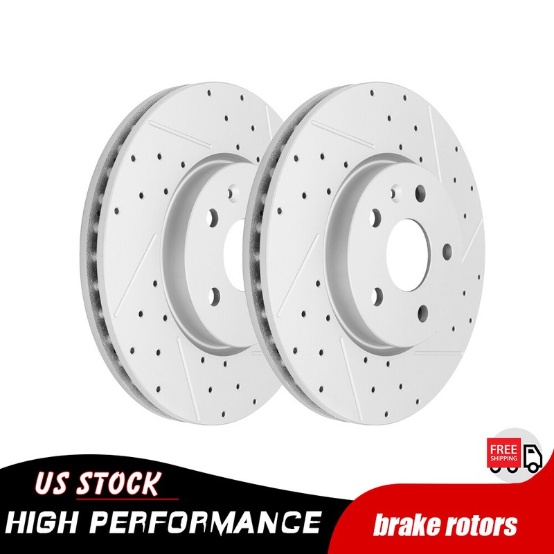 4Pcs Front & Rear Drilled Brake Rotors Disc For Chevrolet Equinox GMC Terrain gallery