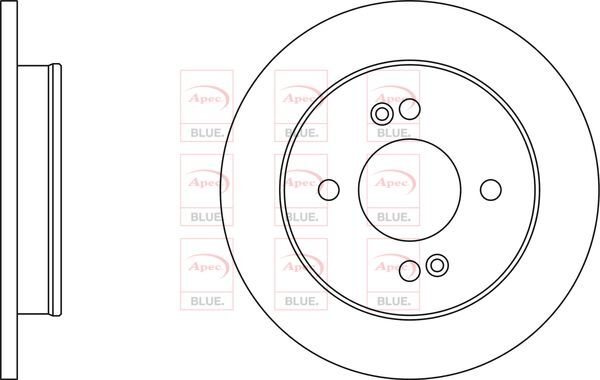 Brake Discs Pair Rear FOR KIA PICANTO TA 1.0 1.2 11->17 Petrol Blue gallery