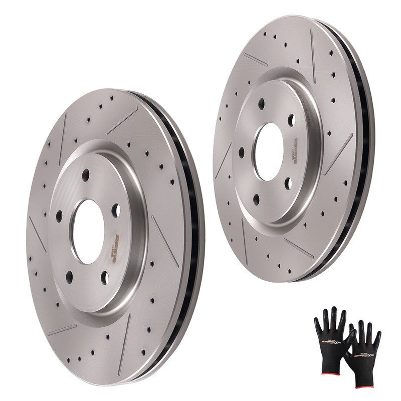 Front Disc Brake Rotors Kit for Dodge Grand Caravan 2012-2020 Journey 2012-2020