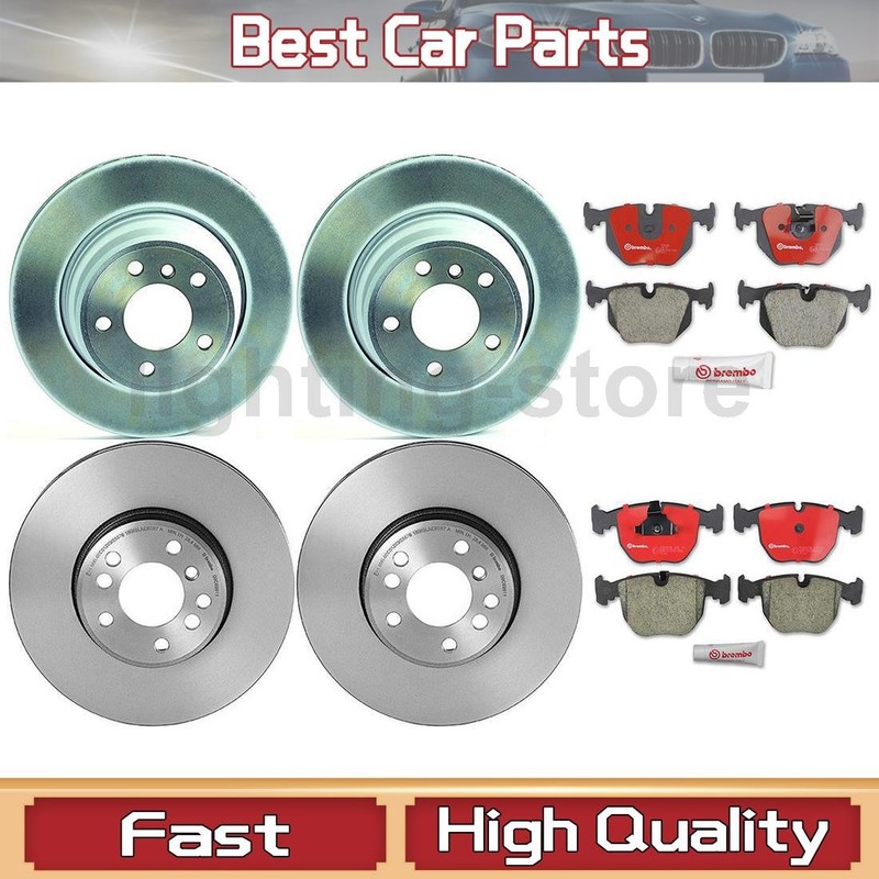 Front+Rear Brake Pads and Disc Rotors full set Fits BMW X5 4.4L