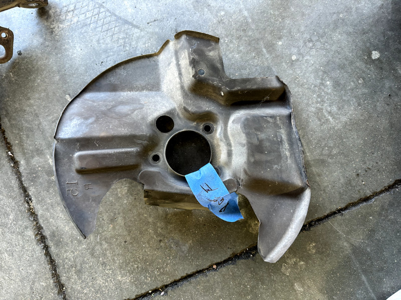 Mazda Miata 1994-2000 1.8 ABS Front PASSENGER Brake Rotor Shield OEM *READ*