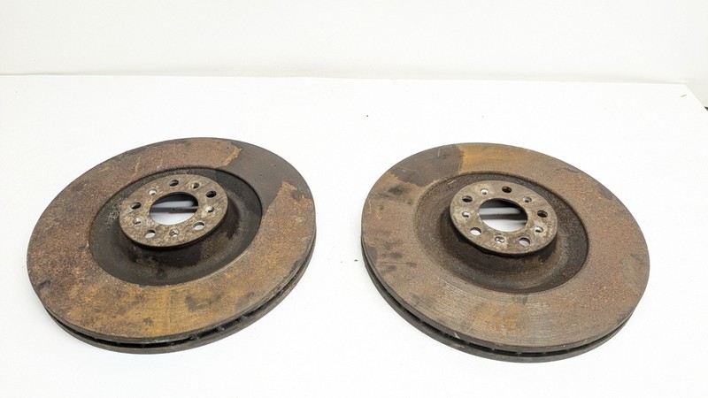 BENTLEY CONTINENTAL FLYING SPUR BRAKE DISC FRONT LEFT & RIGHT PAIR X2 2007