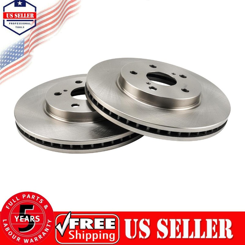Fits 2002-2004 2005-2006 Toyota Camry 2.4L Front Vented Brake Rotors 31314 Pair