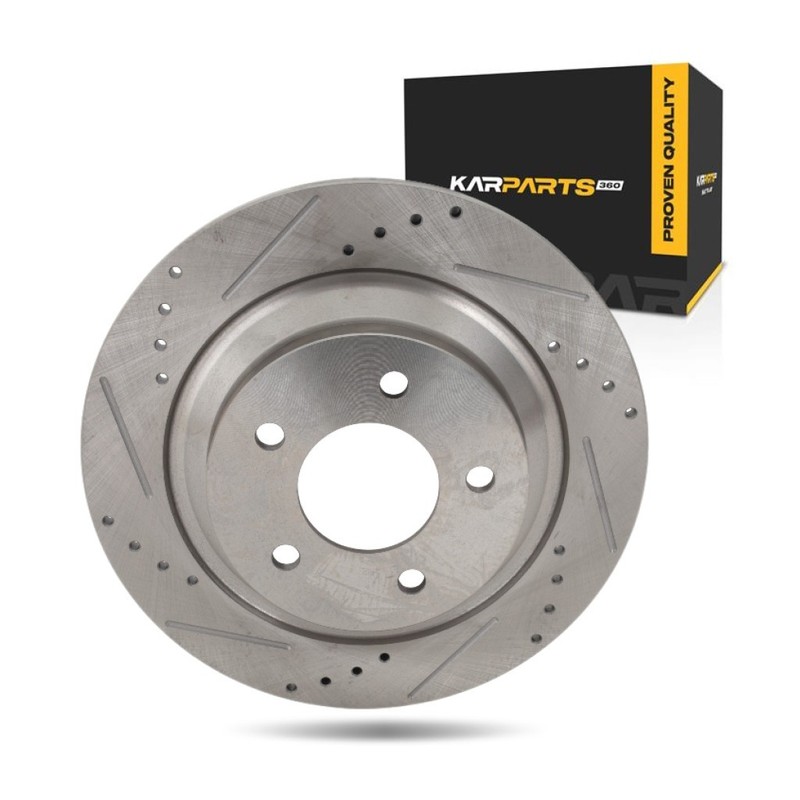 For Mazda 5 2012-2017 Brake Disc Rear, Driver OR Passenger Side | Natural Finish