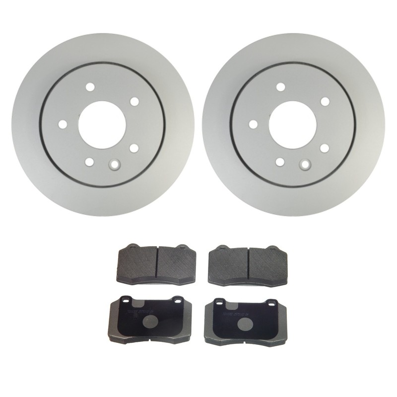 Hella Rear Vented 305mm Rotor Wagner ThermoQuiet Semi-Met Brake Pads Kit For XKR