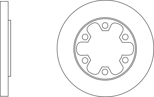 2x Apec Blue Rear Brake Discs 308mm Fits Ford Transit 1815600