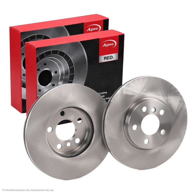 2X APEC Front Brake Discs for BMW 1 2019- 307mm Vented DSK3145