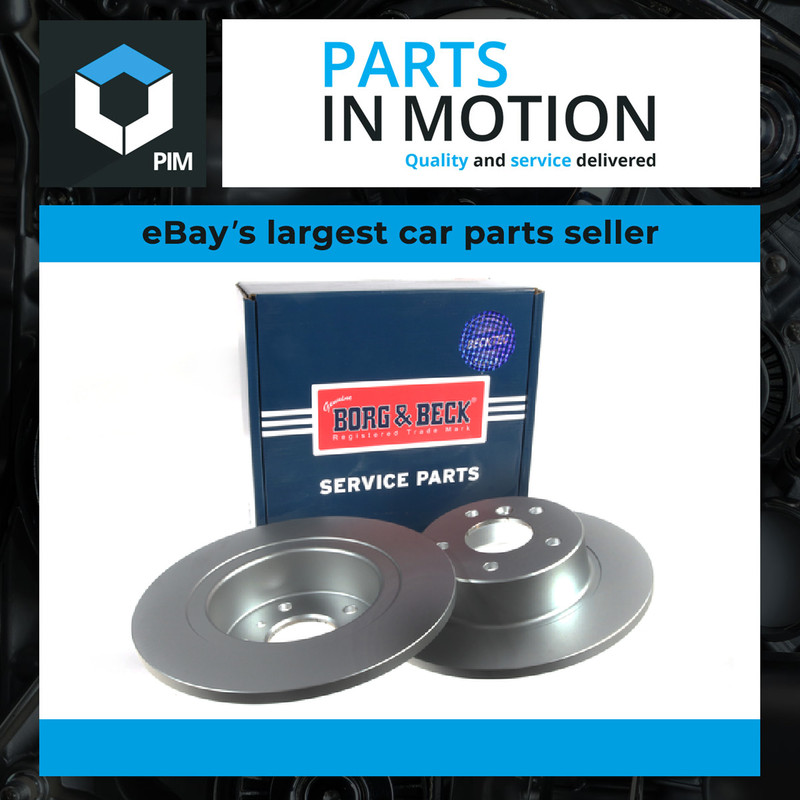 2x Brake Discs Pair Solid Rear 304mm BBD4085 Borg & Beck Set 1H4Z2A315AA NTC8781
