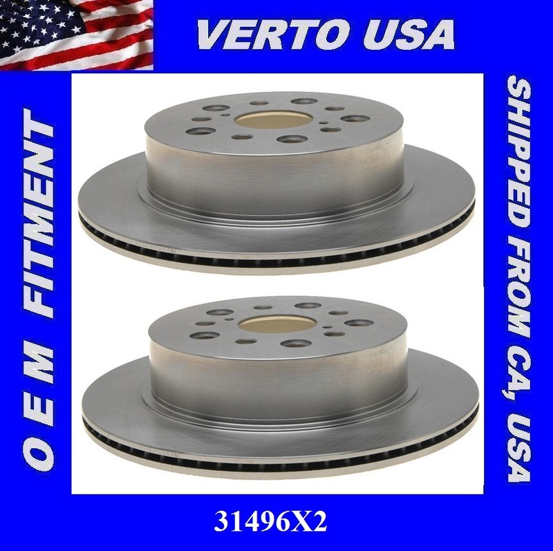 Rear Brake Rotors For Lexus LS430 2001 2002 2003 2004 2005 2006