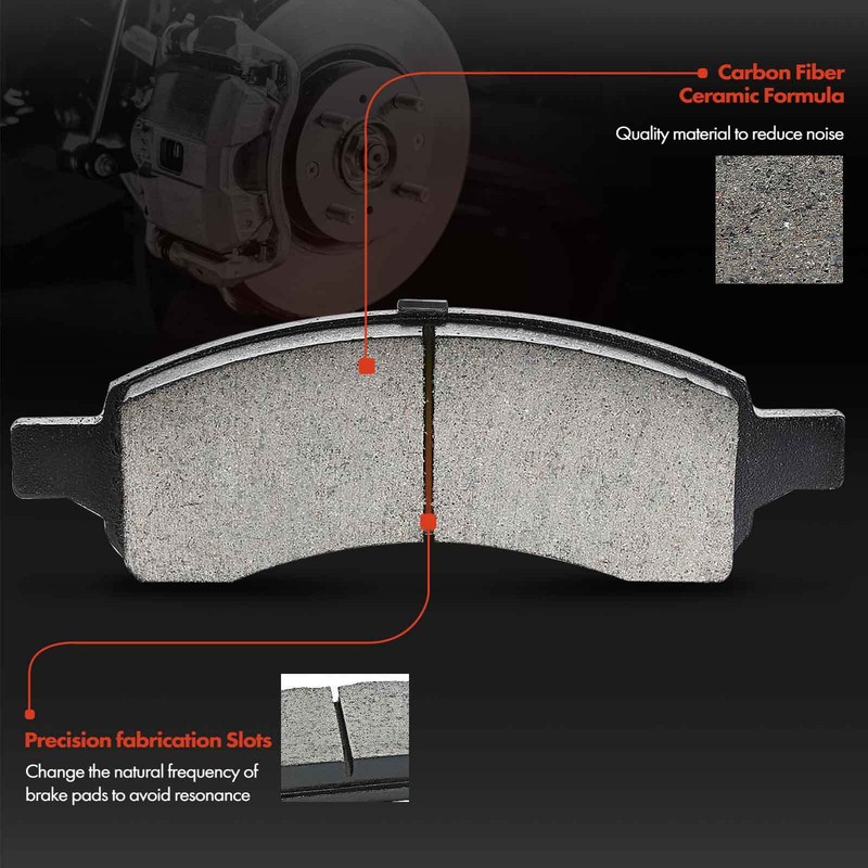 Disc Brake Rotors & Ceramic Brake Pads for Chevrolet Colorado GMC 09-12 Front gallery
