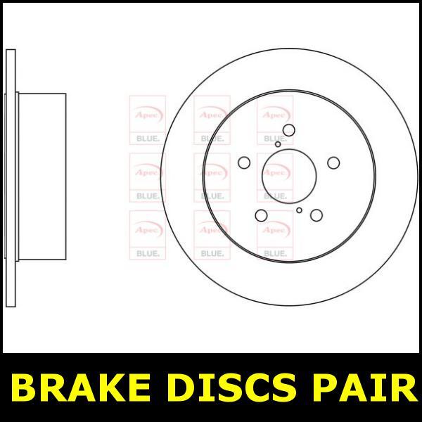 Brake Discs Pair Rear FOR SUBARU LEGACY III 2.0 2.5 03->09 BL BP Blue gallery