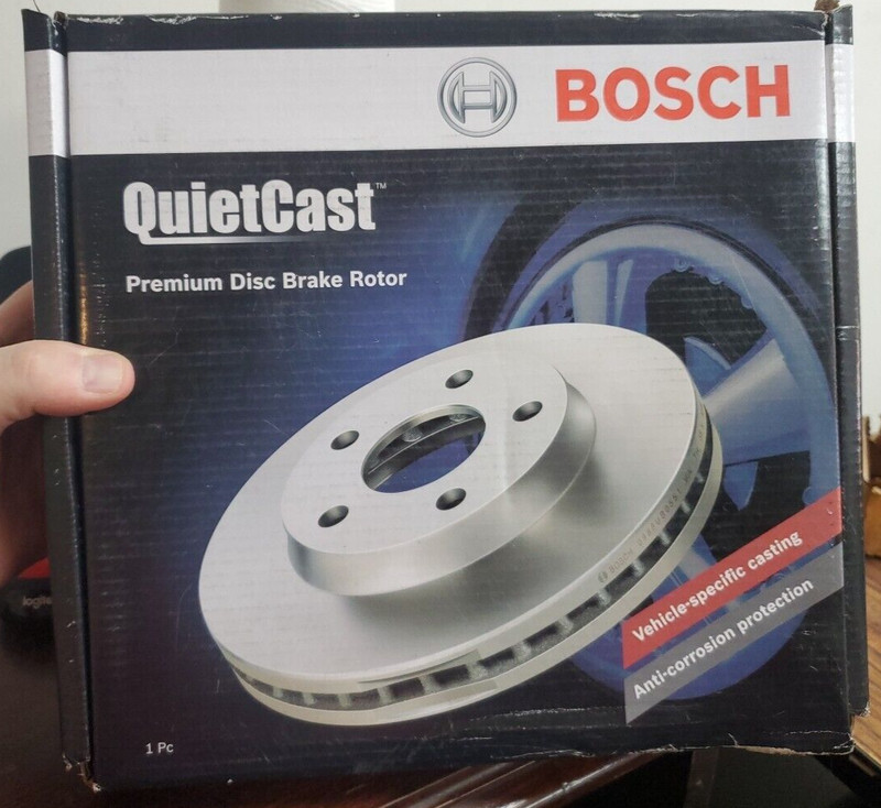 BOSCH Front Disc Brake Rotor QuietCast Aluminum/Zinc Coating 50011220 (VR1)