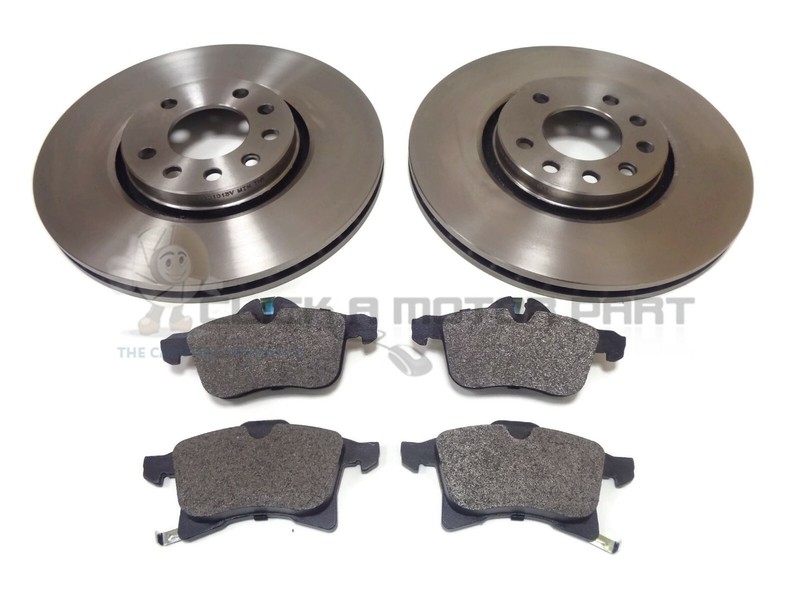 VAUXHALL ZAFIRA 2.0 16V GSi TURBO FRONT 2 BRAKE DISCS AND MINTEX PADS SET NEW