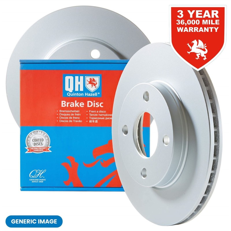 Quinton Hazell Front Axle Internally Vented 280mm Brake Disc Pair Set – BDC5980
