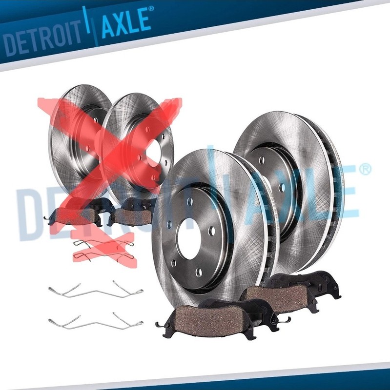1.5L FWD Front Disc Brake Rotors Brake Pads for 2017 2018 2019 Ford Escape