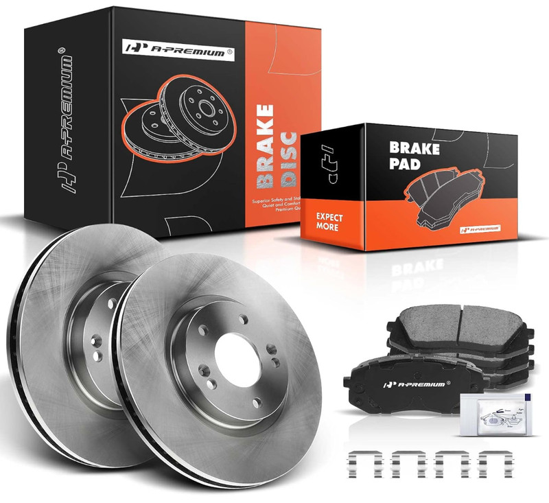 Front Brake Pad and Rotor Set Ceramic Vented Tucson 10-15 Sportage 11-16