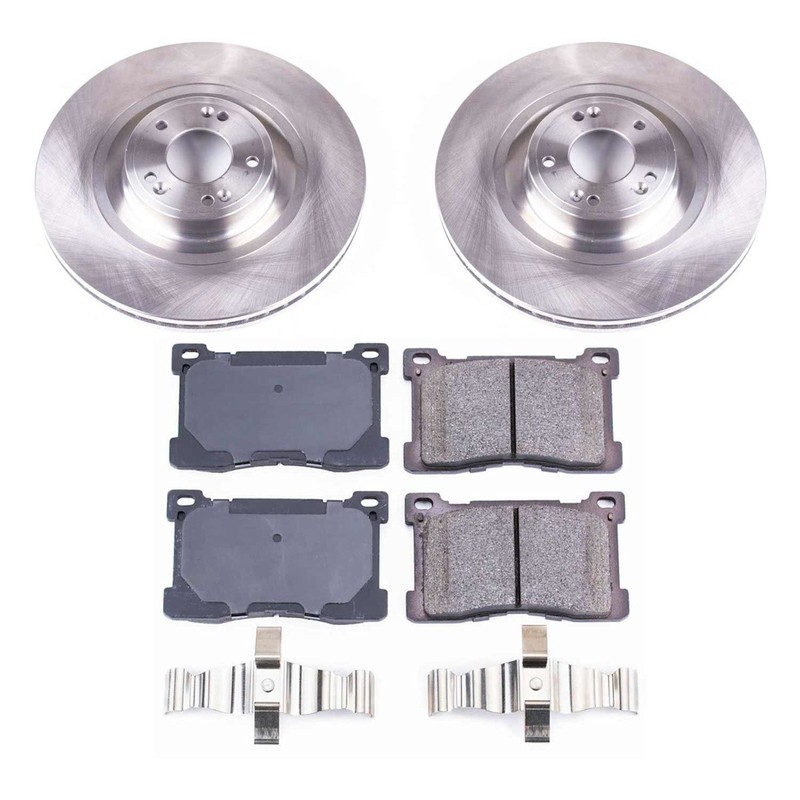 Powerstop Evolution Front 360mm Discs & Pads Kit for 2012-16 Equus 2015-17 K900 gallery