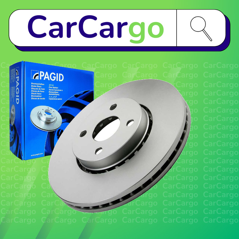 Pagid Vented Front Brake Discs Pair For Toyota Corolla 2.0 D-4D 2002-2007 275 mm