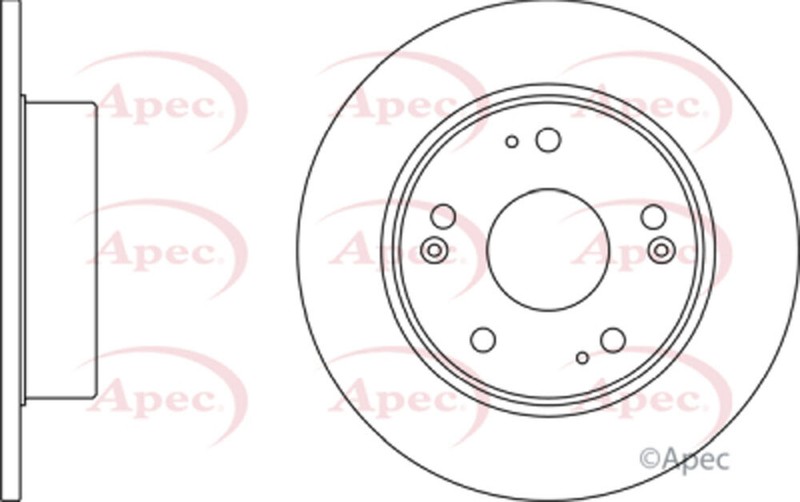 Fits Honda Accord 2003-2008 2.0 2.2 TDi 2.4 Baxter Rear 1x Brake Disc #1 gallery