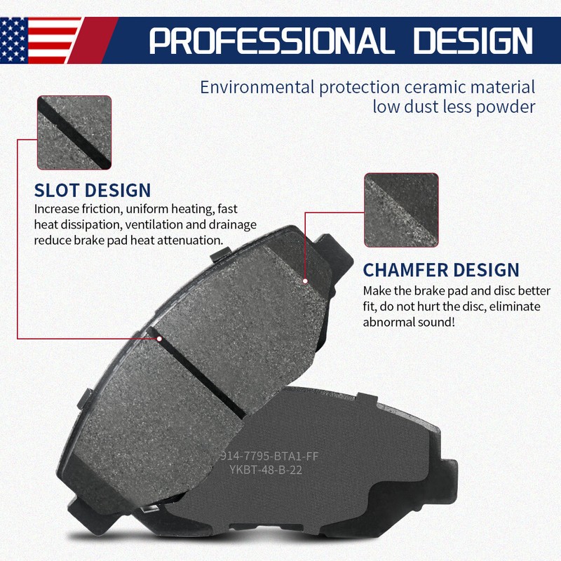 Front Rear Disc Rotors Ceramic Brake Pads For GMC Acadia Buick Enclave Traverse gallery