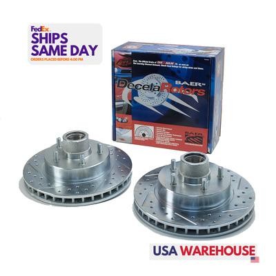 Baer Brakes 05516-020, Pair of Sport Rotors Front Iron Zinc Performance Parts