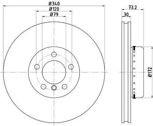 For BMW - 4 Series F32 F33 F36 2013-2021 Front 340mm Brake Discs and Pads gallery