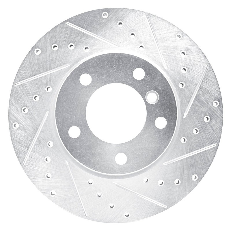 For BMW 128i 08-13 Brake Rotor DFC Premium Drilled & Slotted Front Passenger