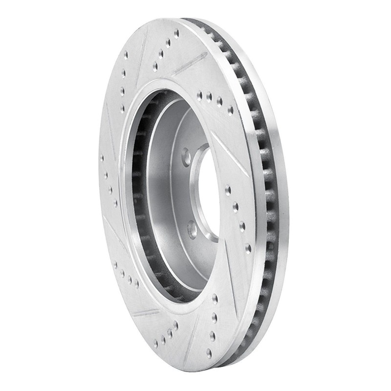 Dynamic Friction 631-54203R DFC Brake Rotor - Drilled and Slotted - Silver gallery