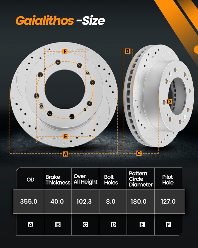 Front/Rear Brake Rotors Pads For Chevrolet Silverado 2500 HD GMC Sierra 2500 HD gallery