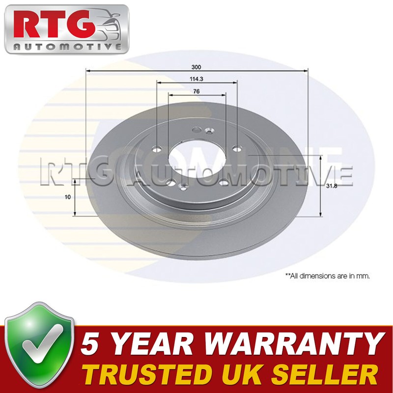 Rear Brake Disc Fits Kia Optima 2010- Niro 2018-2022 58411D4650