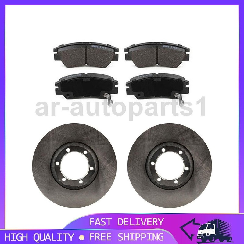 Front Brake Pad Brake Rotor Fits Dodge Ram 50 Mitsubishi Mighty Max
