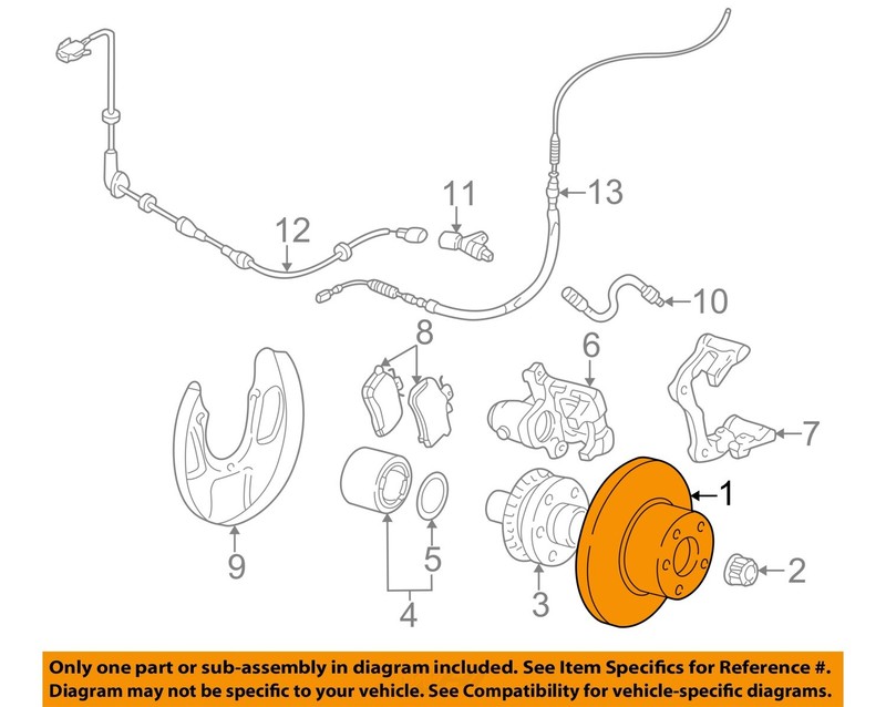 AUDI OEM 00-06 TT Quattro,TT Rear Suspension Brake Components-Rotor 1J0615601D