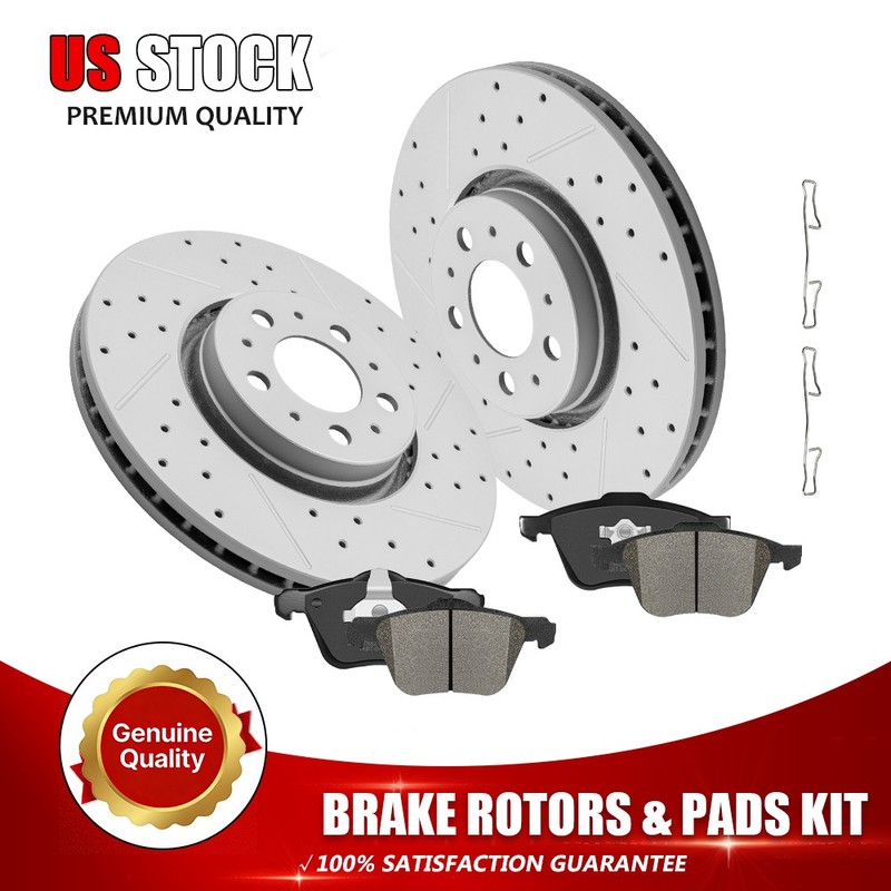 Front Brake Rotors Ceramic Pads For 2008 Volvo S60 2003 2004-2014 Volvo XC90