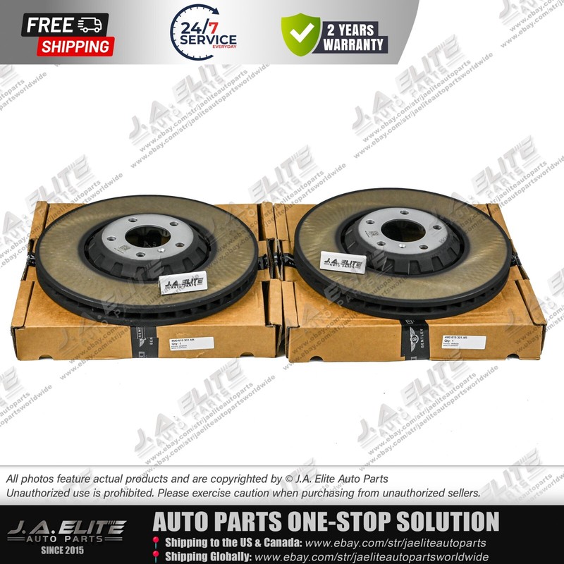 4pcs Front & Rear Brake Discs Set fit Bentley Bentayga 4M0615601N, 4M0615301AR gallery