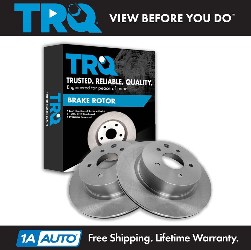 TRQ Rear Brake Rotors Set For 2009-2023 Nissan Maxima