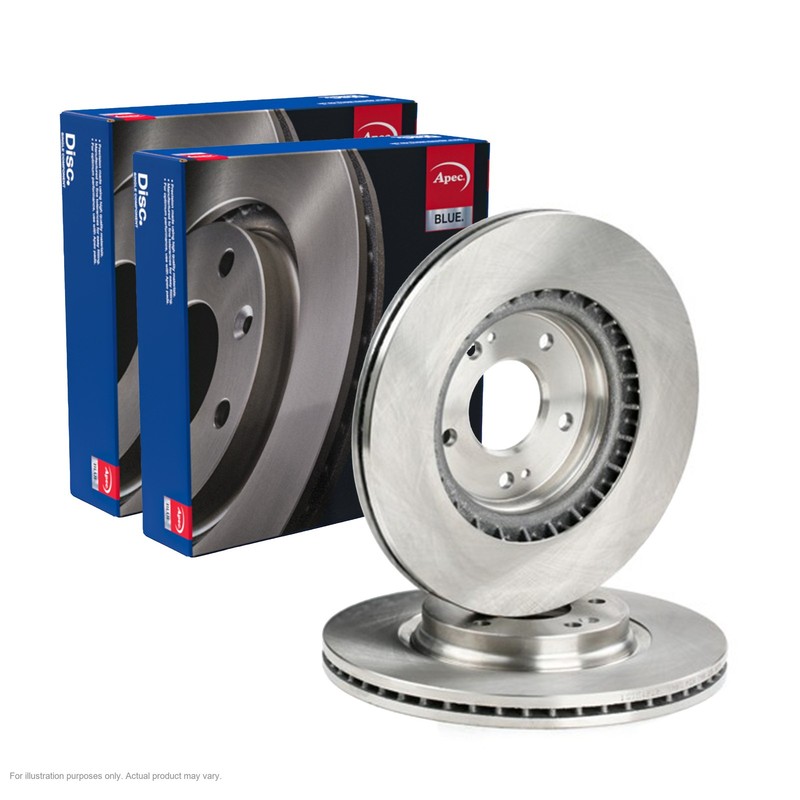 2x APEC Front Brake Discs for KIA CEED Sportswagon 2018- 305mm Vented SDK6858