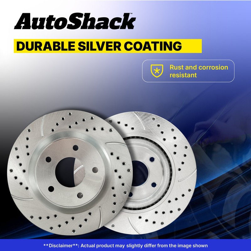 Front Drilled Slotted Brake Rotors for Nissan, Kicks 2018-2024, FWD L4 1.6L gallery