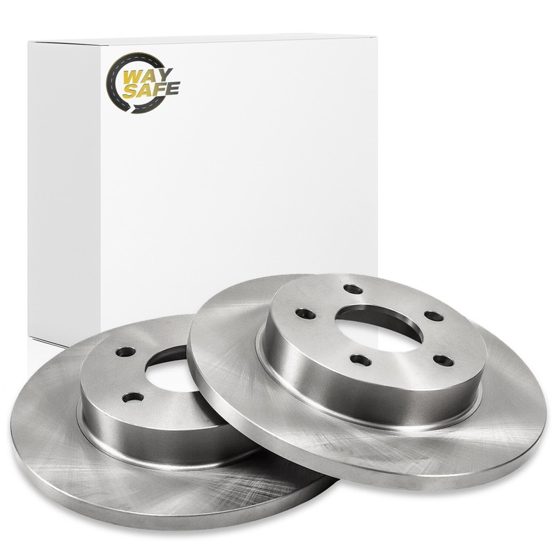 2x Rear Solid Brake Disc Rotors for Aura Ion Pursuit G5 G6 Malibu HHR gallery