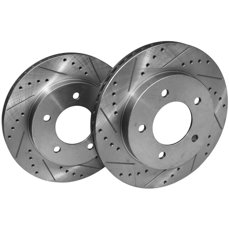 2x 308mm Front Drilled & Slotted Brake Rotor for Ford F-150 1997-2004 4WD 5-Lug gallery