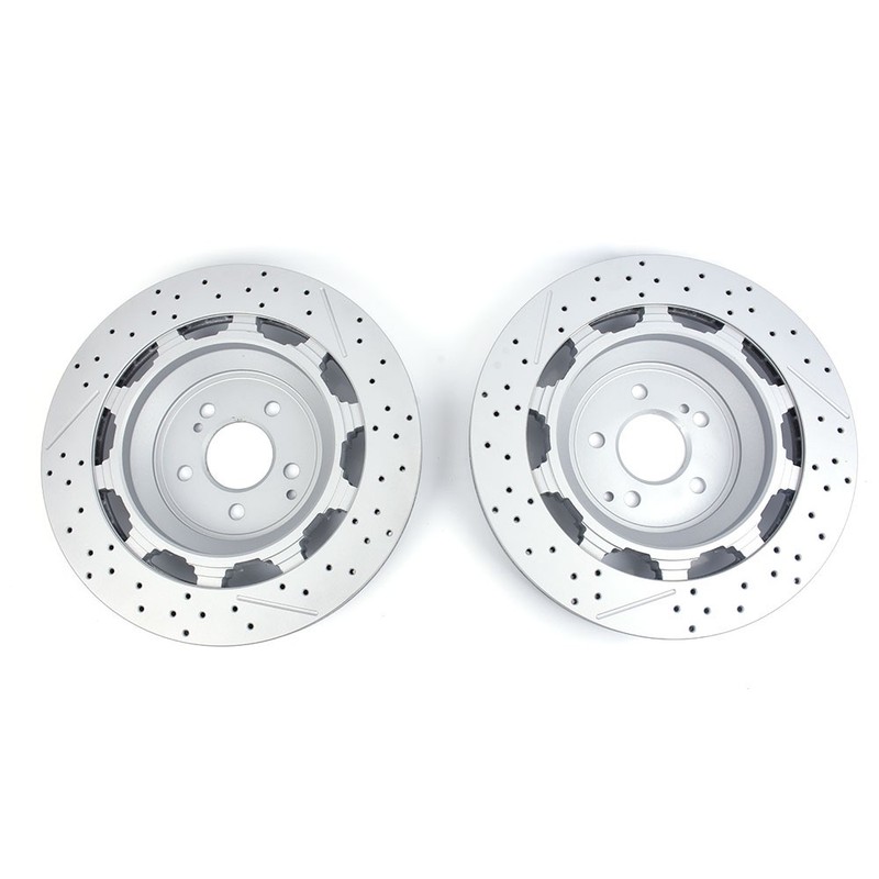 Brand New Rear Brake Pads & Rotors Kit For Benz W222 S450 S63 S65 AMG 2014-2020 gallery