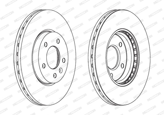 Ferodo DDF1870 Brake Disc for Chevrolet, Opel, Vauxhall gallery