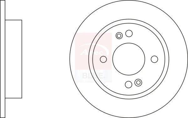 2x Brake Discs Pair Solid fits HYUNDAI i10 AC3 1.2 Rear 2013 on 234mm Set New
