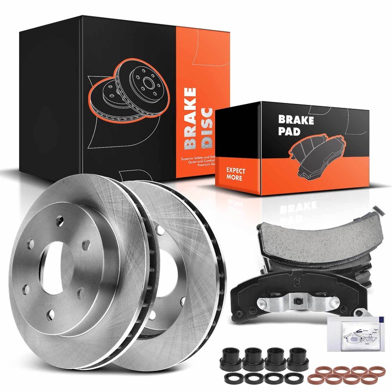 Disc Brake Rotors & Ceramic Brake Pads for Chevy Tahoe Blazer Cadillac GMC Front