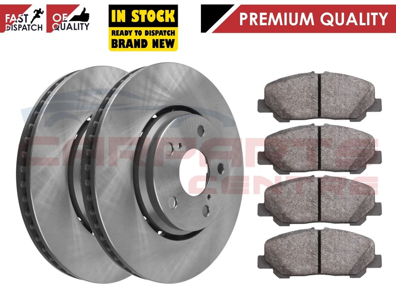 FOR TOYOTA ESTIMA ACR50 HYBRID 2.4 3.5 FRONT BRAKE DISC DISCS PAD PADS 06-14