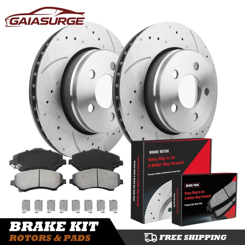 For 2007 -2012 Dodge Nitro Jeep Liberty 302mm Front Disc Rotors Brake Pads Kit