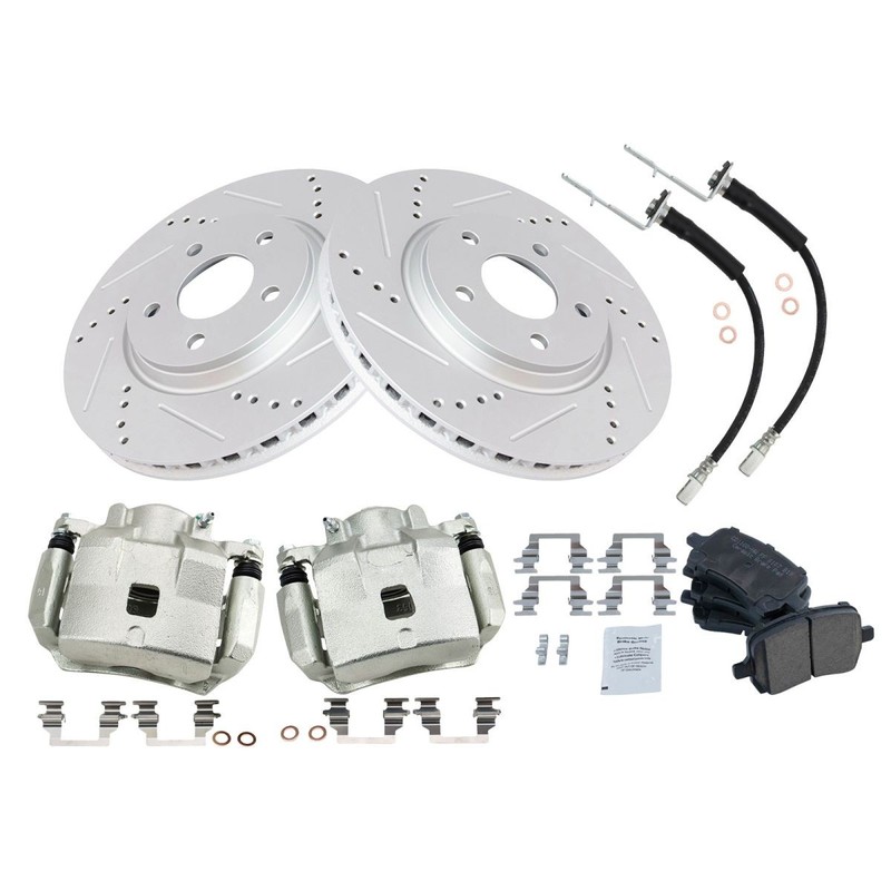 TRQ Front Brake Pad & Rotor Kit Fits 2005-2010 Chevrolet 07-08 Pontiac05 Saturn gallery