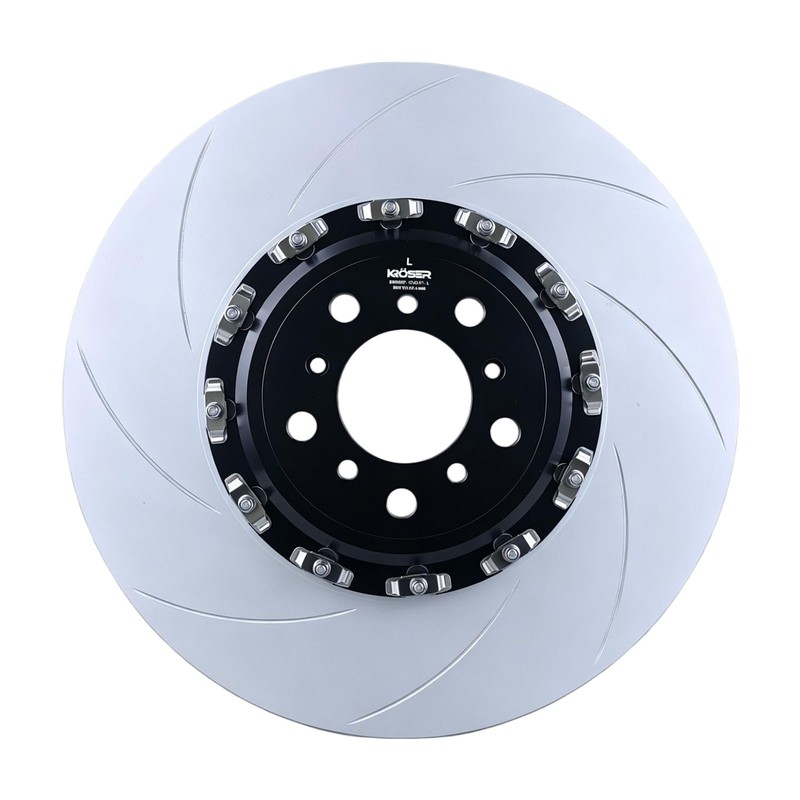 Two-Piece Front Floating Slotted Brake Rotor For BMW F10 F12 F13 M5 M6 Gran Coup gallery