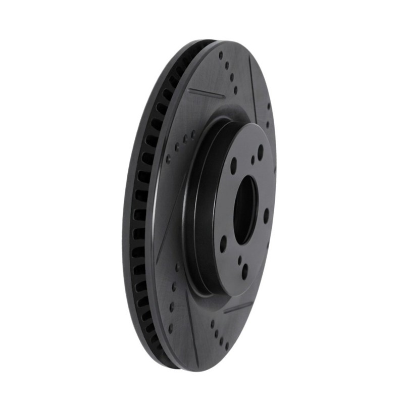 For Mazda Protege 2003 Rotor Set | Front | Black | Drilled And Slotted | Vented gallery