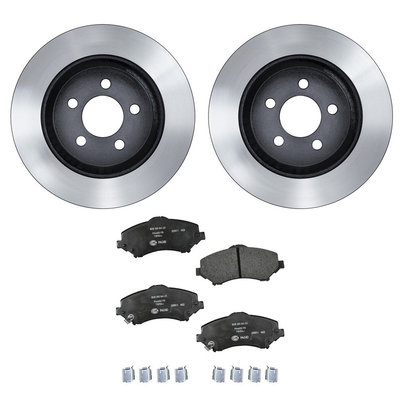 Wagner Front Rotors Hella Low-Met Disc Brake Pads Kit For Dodge Nitro EGS 2010